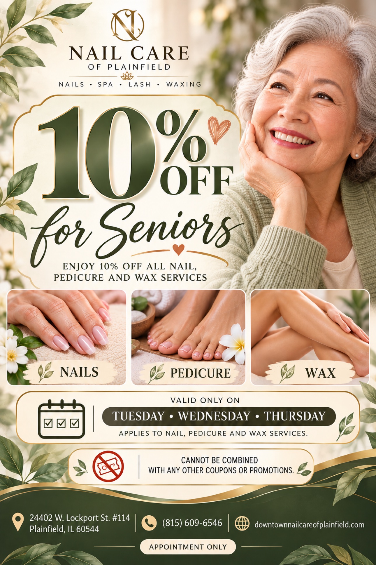 10% off for seniors — Nail Care of Plainfield